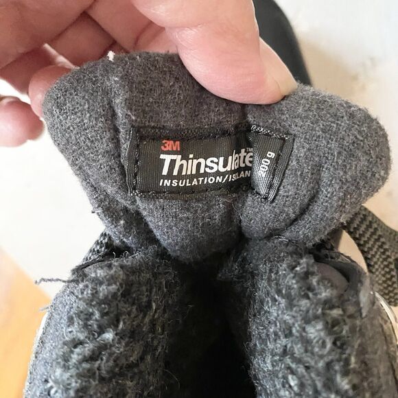 Quest 3M Thinsulate Snow Boots Women Size 8 Water Resistant Grey Winter - Picture 6 of 8